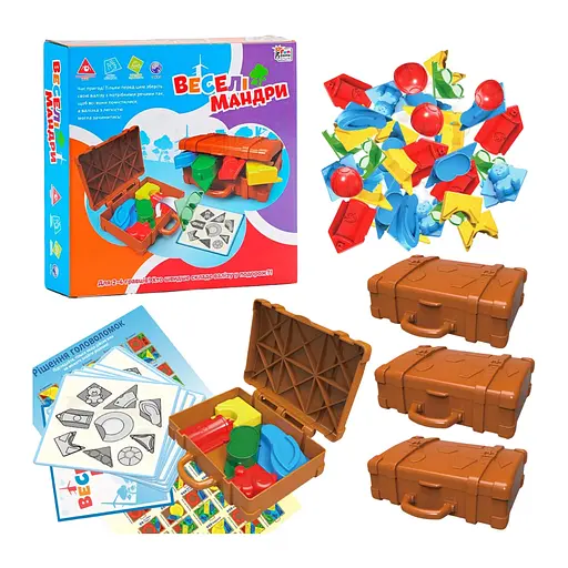 Розвиваюча настільна гра "Веселі мандри" 4FUN Game Club, від 3 років, UKВ-В 0044