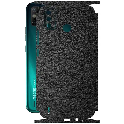 Защитная пленка StatusSKIN для Tecno Spark Go 2020 Корпус Винил Кожа черная - фото 1
