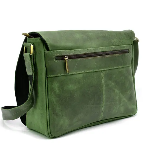 Кожаная мужская сумка через плечо TARWA 37х27х11 см sum0026670 - фото 5