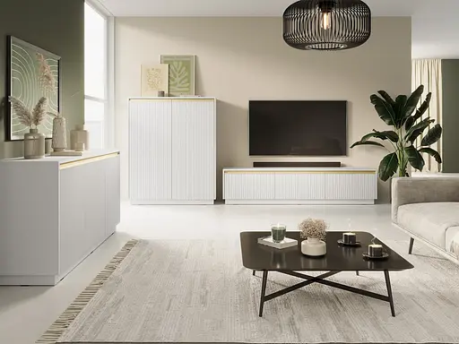 Комод Perfect Home Роял / Royal K104 2-дверний Білий (PFH-091290) - фото 5