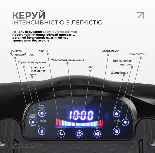 Виброплатформа EasyFit VibroStep Max (EF-0545) - фото 6