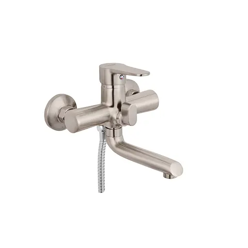 Смеситель для ванной Kroner KRM Elbe-N060 CV016438 Хром матовый - фото 1