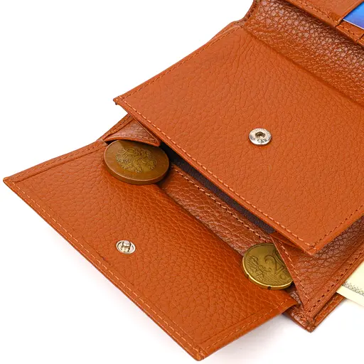 Мужской кожаный кошелек Canpellini 10х13х1 см acs0025702 - фото 5