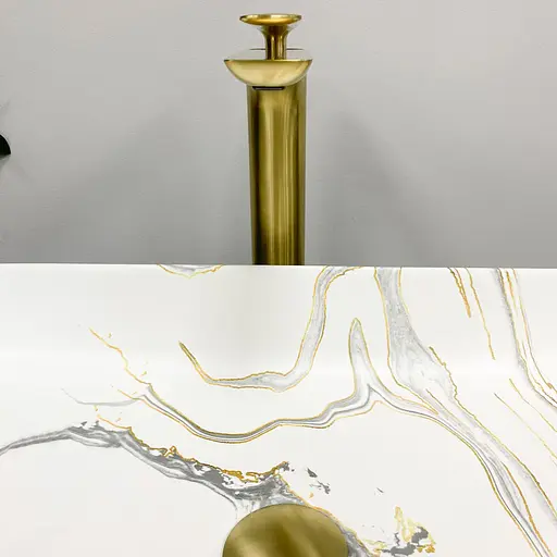 Умивальник VBI Triest stains matt накладний VBI-012705, Мармур - фото 5