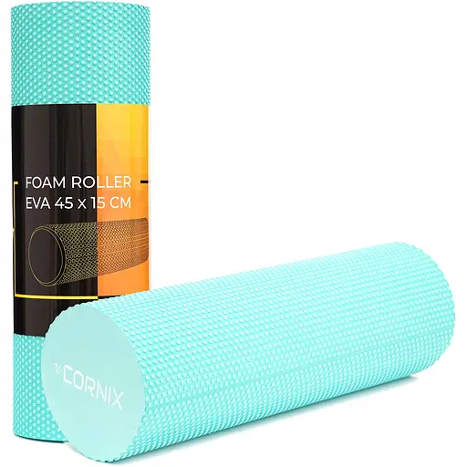 Массажный ролик Cornix EVA+ 45 x 15 см (валик, роллер) XR-0305 Mint - фото 1