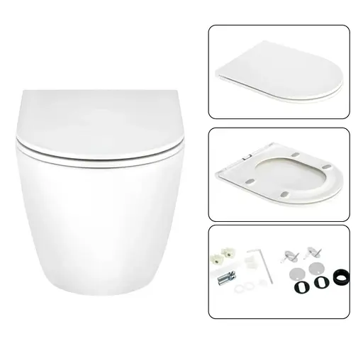 Набір Q-tap Nest 4 в 1 підвісний унітаз Scorpio Ultra Quiet 520x365x365 + комплект інсталяції QT1433053EUQW45163 - фото 6