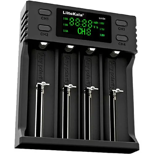 Заряднoe устройство Liitokala lii-S4 на 4 канала (для Ni-MH, Ni-CD, Li-Ion, LiFePo4)
