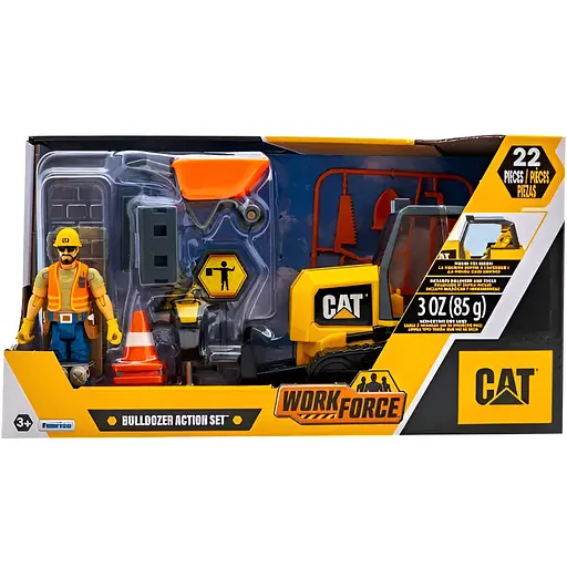 Ігровий міні-набір Funrise Будівельний майданчик Бульдозер з фігуркою та аксесуарами (83455) - фото 2