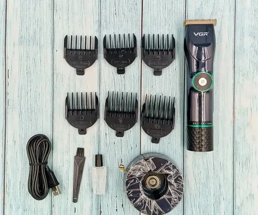 Профессиональная аккумуляторная машинка VGR V-256 (Зарядная база, LED-дисплей, Регулировка скорости) - фото 5