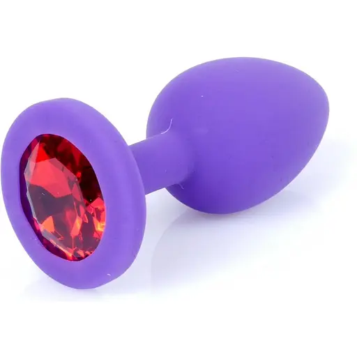 Силіконова анальна пробка Boss Of Toys Boss Series - Jewellery Purple Silicon Plug Small Red S, BS6400082, Филетовый / Червоний