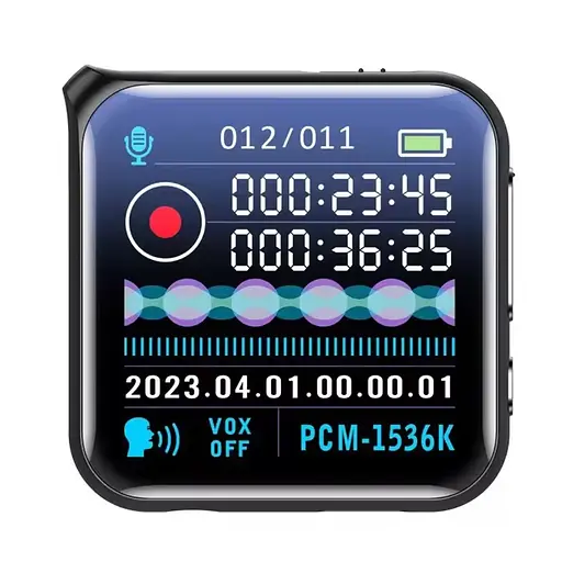 Міні диктофон з великим екраном, радіо та MP3 плеєром Nectronix M30, 32 Гб пам'яті (101084-32)