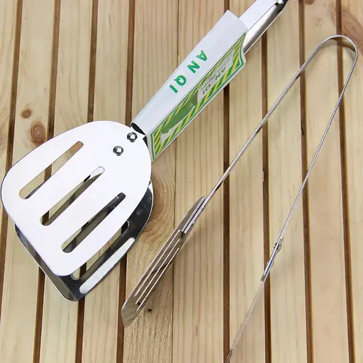 Щипці лопатка кулінарні для сервірування та барбекю з нержавіючої сталі 23 см, Kitchen Master 85846 - фото 5