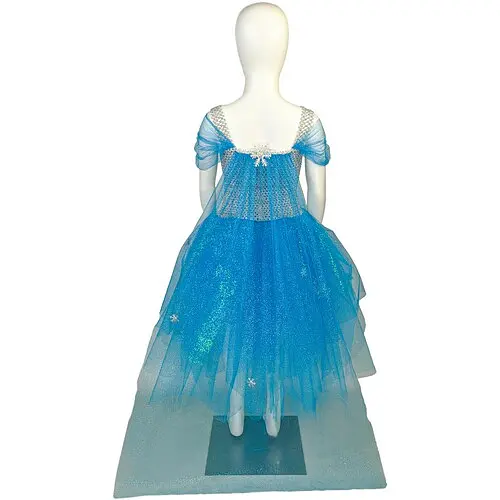 Сукня Фроузен дитяча зі шлейфом та брошкою - фото 2
