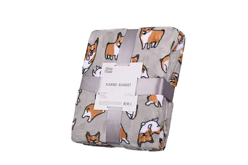 Плед Ardesto Flannel 160х200 см корги (ART0109PB) - фото 1