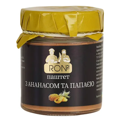 Паштет ананас+папайя RON 160 г - фото 1