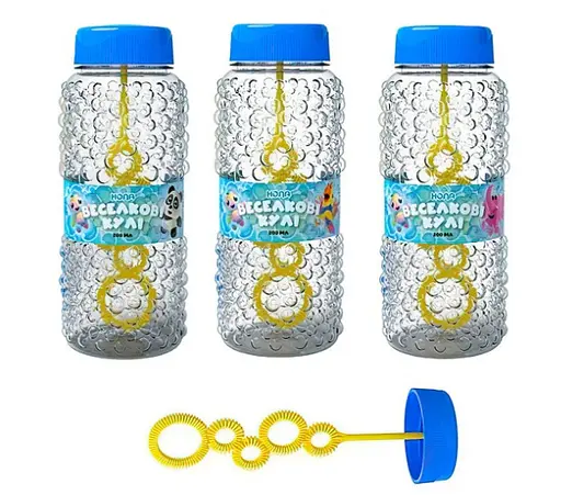 Мильні бульбашки Веселкові кулі, 220 мл, Нола