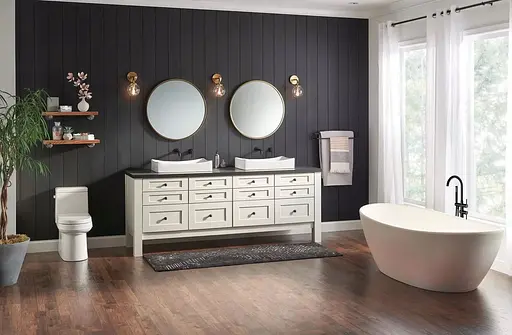 Змішувач для ванни Rea Ortis чорний підлоговий REA-B0232 Чорний - фото 3