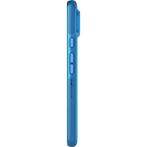 Оригинальный противоударный силиконовый чехол Tech21 Evo Check для Google Pixel 7 Pro (6.7") Blue (T21-9960) - фото 7