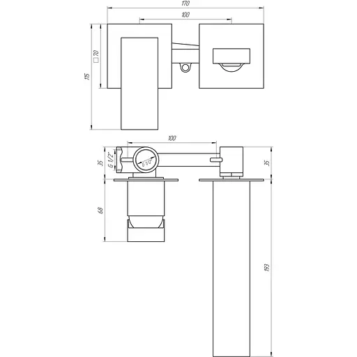 Смеситель для раковины TOPAZ ODISS TO 18235-H66-BL - фото 4