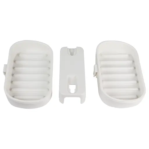 Мыльница на вакуумной присоске Aquatica двойная s42 142×111×201мм (9784290) - фото 3