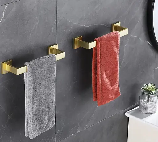 Вішалка одинарна для рушника Rea Erlo 01 gold REA-06907 Золотий - фото 4