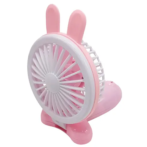 Вентилятор ручной портативный «Зайчик» VNTR-002-3 Розовый