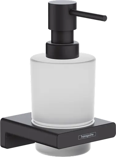 Дозатор підвісний Hansgrohe AddStoris для рідкого мила Matt Black/скло 41745670, Чорний матовий - фото 1