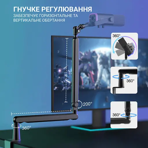 Микрофон Fifine TAM8 USB Black (TAM8) - фото 4