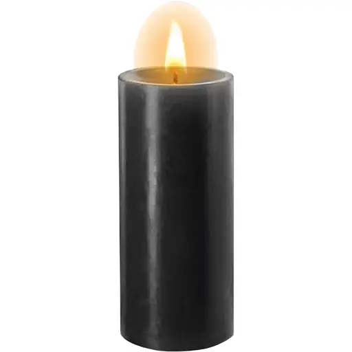 Свічка низькотемпературна Fetish Tentation Enjoy Pain Bougie SM Basse Temperature, 10 см (чорний)