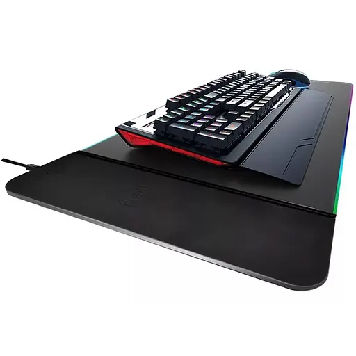 Игровая поверхность (коврик) STAND JD-S8 с БЗП 15W LED+RGB (780*300*4mm) Black - фото 5