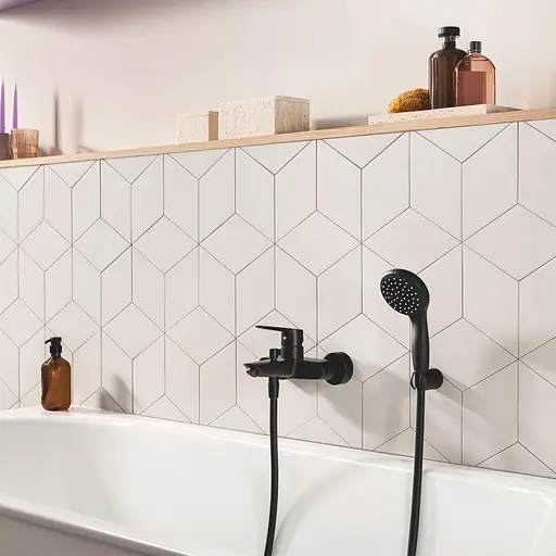 Смеситель для ванны Grohe QuickFix Start 322782432, Черный матовый - фото 5