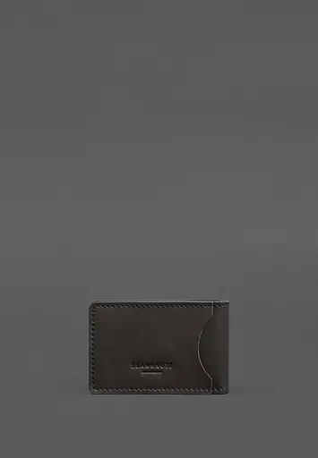 Кожаная обложка на удостоверение ГСЧС с карманом темно-коричневая - фото 5