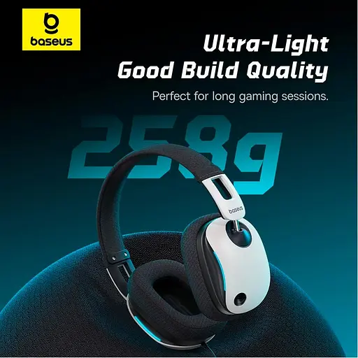 Накладні навушники Baseus GoPlay 1+ Max Gaming Wired Headphones, 7.1 VSS, USB, white - фото 8
