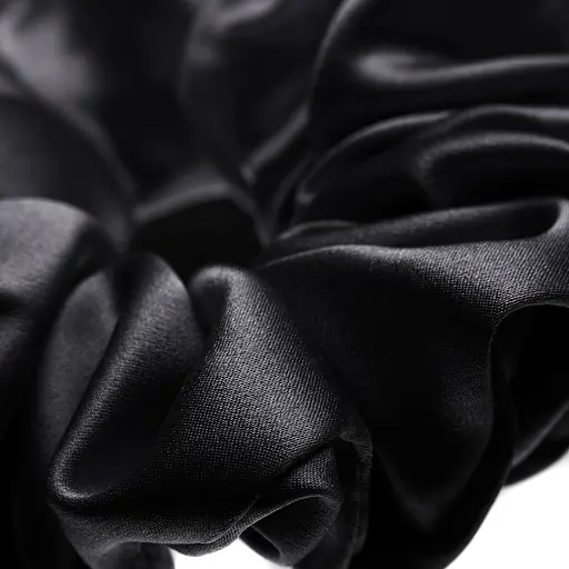 Подарунковий набір Чумацький Шлях: шовкова маска модель 3.1 + шовкова резинка для волосся розмір L Чорний (1224-02) - фото 7