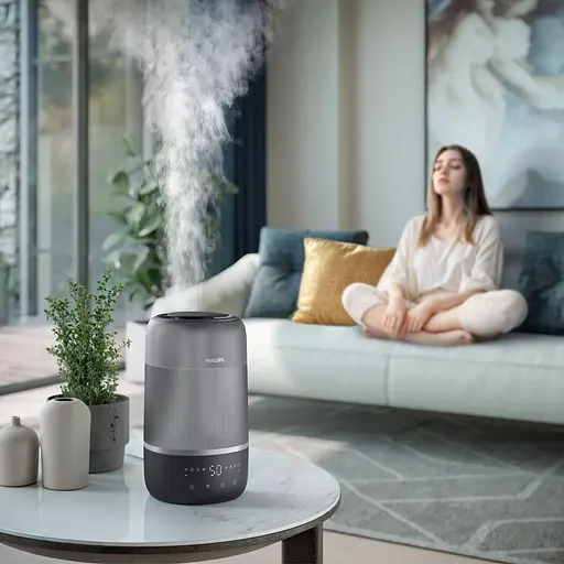 Увлажнитель воздуха Philips Series 1000, темно-серый (HU1510/03) - фото 6