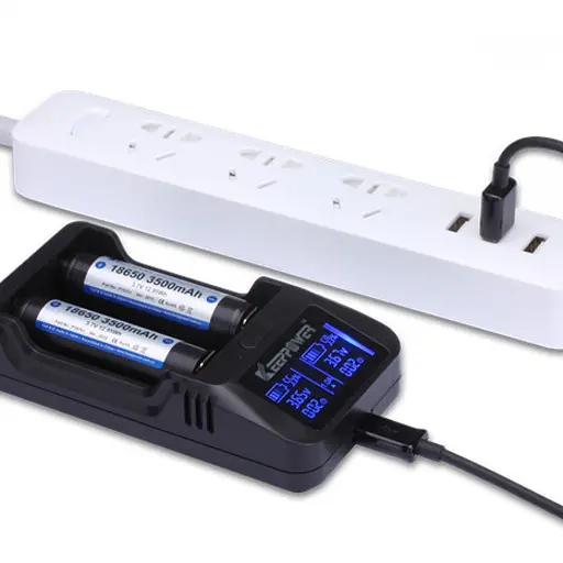 Универсальное зарядное устройство Keeppower L2 plus с дисплеем (2 канала) - фото 3