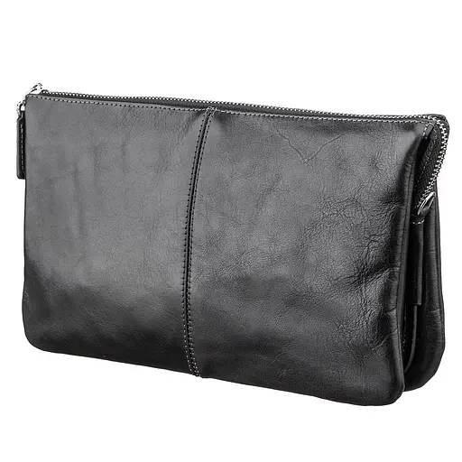 Кожаная барсетка мужская GRANDE PELLE 25х16х4 см acs0016116 - фото 2