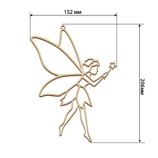 Набор для витражной живописи по номерам "Фея" FDSGK-21 - фото 2
