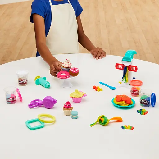 Набор для творчества Hasbro Play-Doh с лепочной массой Маленький кухонный набор Lil Noodle Playset (F3159_F3465) - фото 7