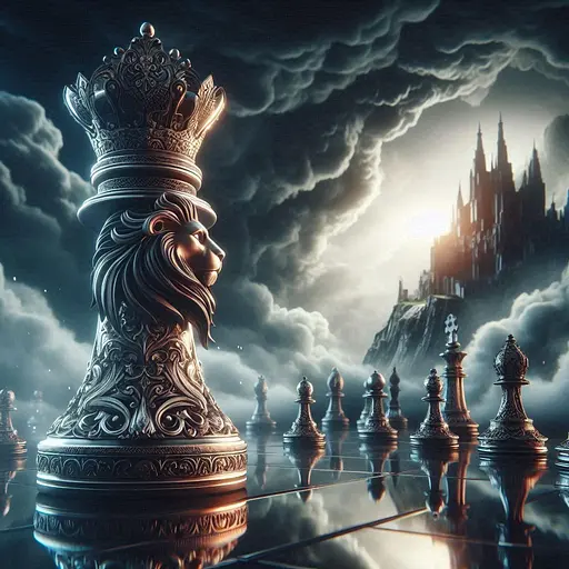 Деревянный фигурный пазл Магические шахматы, А3, Картонная коробка 200 элементов - фото 3