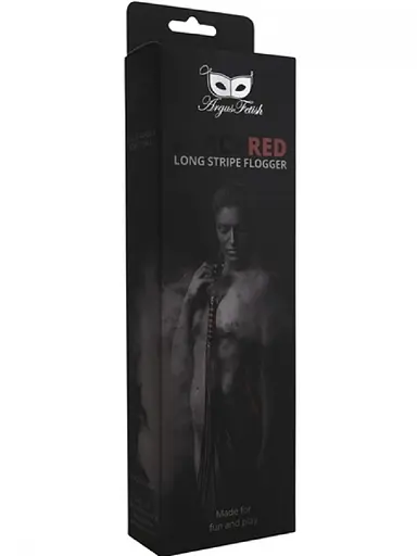 Флоггер Argus Fetish Black Red Long черный-красный - фото 3