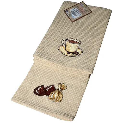Набір рушників Ярослав Сувенірні №4 Чашка з кавою 45х75 см 2 шт. (57111) - фото 2