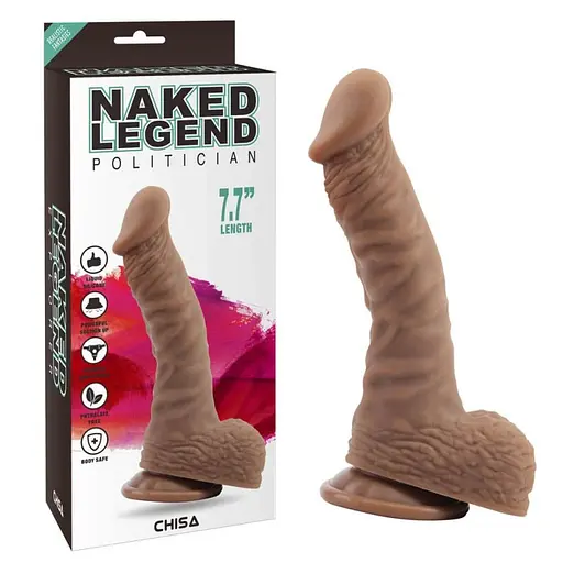 Фаллоимитатор Naked Legend Politician 7.7 19.5 см коричневый - фото 6