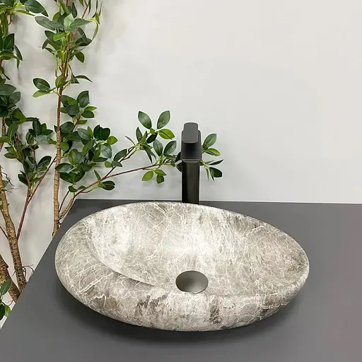 Умивальник VBI Vicenza monn matt накладний VBI-014801, Сірий - фото 1