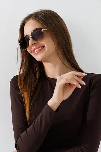 Окуляри унісекс 35020 Коричневий - фото 1