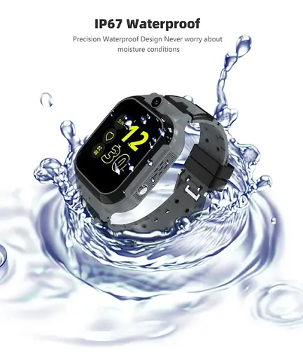 Смарт-часы телефон детский Lemfo LT37 4G GPS Wi-Fi с видеозвонком SIM-карта силиконовый ремешок Black (18756) - фото 5