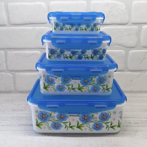 Набор контейнеров Frico FRU-822 с крышкой 4 шт. пластиковые   - фото 2