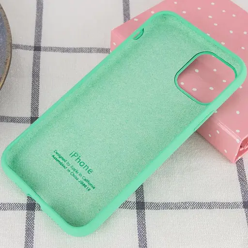 Чохол Epik Silicone Case Full Protective AA для Apple iPhone 11, 6.1 Зелений/Spearmint - фото 3