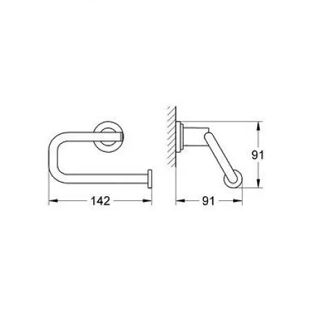 Паперотримач Grohe Atrio Ypsilon 40313000 Хром - фото 2