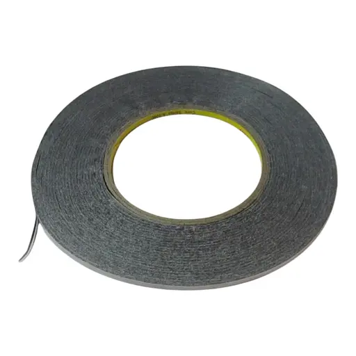 Скотч ширина 3 мм двосторонній чорний - фото 1